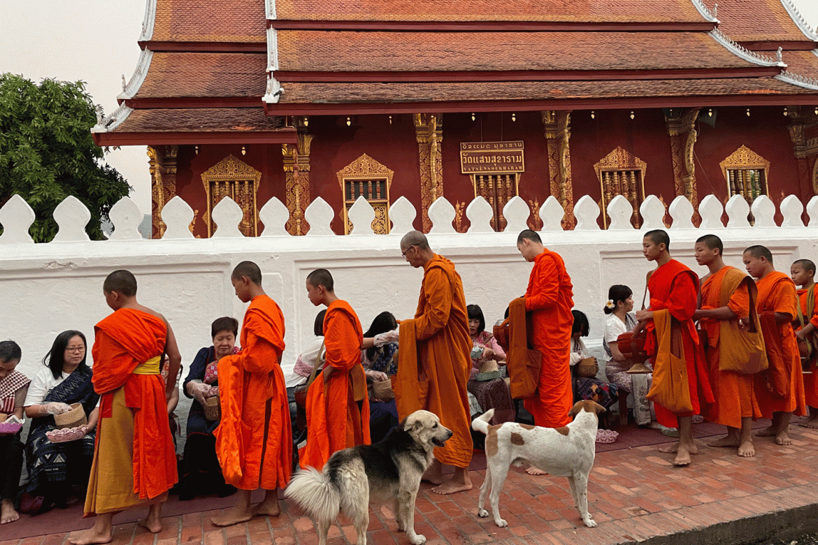 Alms-Giving-ceremony-Luang-Prabang